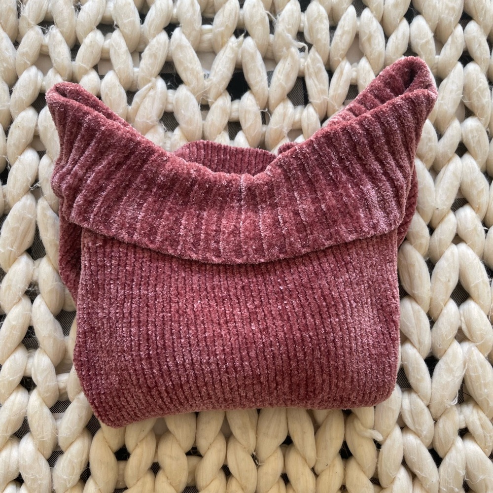 Velvet Knit Off the Shoulder Sweater